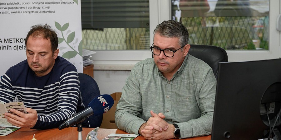 Priopćenje - Prva kompostana na širem području Dalmacije – projekt izgradnje Kompostane Metković uspješno završen