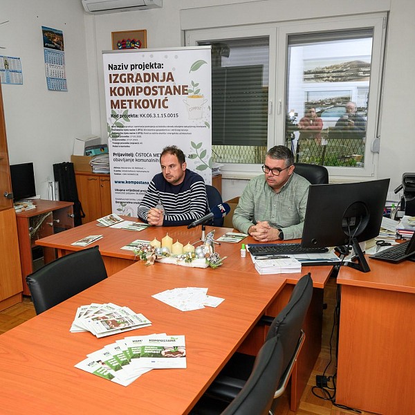Priopćenje - Prva kompostana na širem području Dalmacije – projekt izgradnje Kompostane Metković uspješno završen (2)